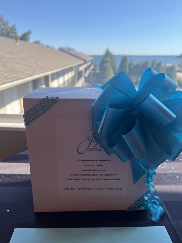 Gift basket and certificate- Peaceful Palms